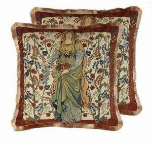 patdrea Designer Red Velvet Throw Pillow Cover Set Of 2 18x18 Inch